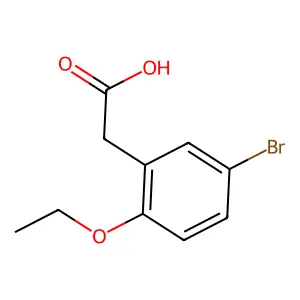 5-Bromo-2-ethoxybenzeneacetic acid structure