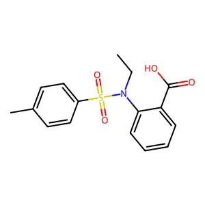 N-Ethyl-N-(P-toluenesulfonyl)anthranilic acid structure