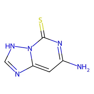 7-Amino[1,2,4]triazolo[1,5-c]pyrimidine-5-thiol structure