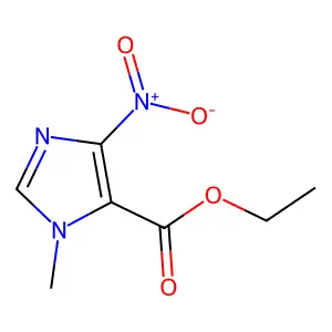 Ethyl 1-methyl-4-nitro-1H-imidazole-5-carboxylate structure