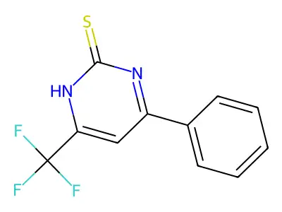 4-Phenyl-6-(trifluoromethyl)pyrimidine-2-thiol structure