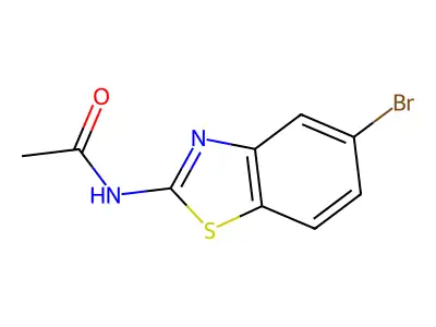 N-(5-bromobenzothiazol-2-yl)acetamide structure