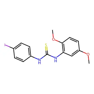 1-(2,5-Dimethoxyphenyl)-3-(4-iodophenyl)thiourea structure