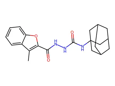 1-(1-Adamantyl)-3-[(3-methyl-1-benzofuran-2-carbonyl)amino]urea structure