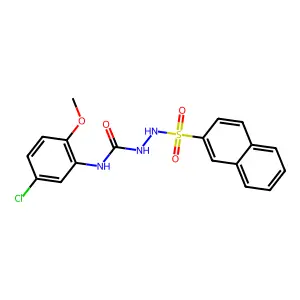 1-(5-Chloro-2-methoxyphenyl)-3-(naphthalen-2-ylsulfonylamino)urea structure