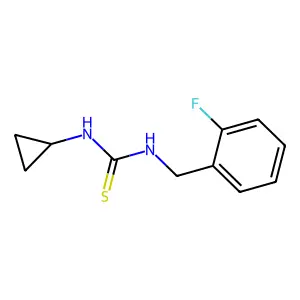 1-Cyclopropyl-3-(2-fluorobenzyl)thiourea structure