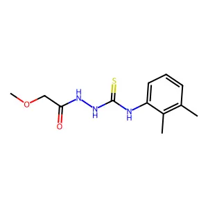 N-(2,3-dimethylphenyl)-2-(methoxyacetyl)hydrazinecarbothioamide structure