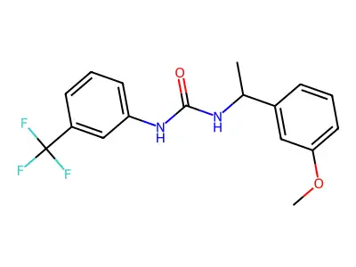 1-[1-(3-Methoxyphenyl)ethyl]-3-[3-(trifluoromethyl)phenyl]urea structure