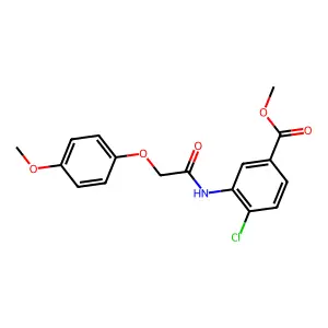 Methyl 4-chloro-3-{[(4-methoxyphenoxy)acetyl]amino}benzoate structure