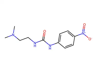N-[2-(dimethylamino)ethyl]-N'-(4-nitrophenyl)urea structure