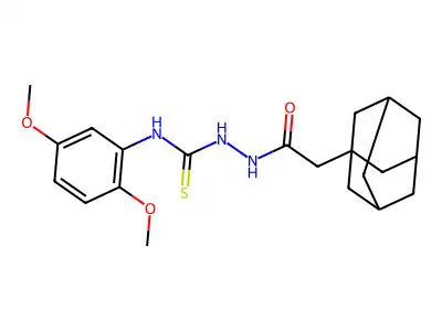 1-[[2-(1-Adamantyl)acetyl]amino]-3-(2,5-dimethoxyphenyl)thiourea structure