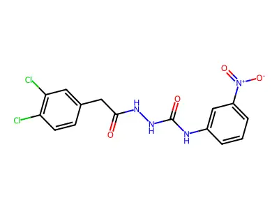 1-[[2-(3,4-Dichlorophenyl)acetyl]amino]-3-(3-nitrophenyl)urea structure