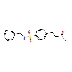 3-[4-(Benzylsulfamoyl)phenyl]propanamide structure