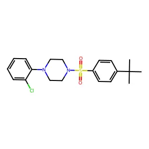 1-(4-Tert-butylbenzenesulfonyl)-4-(2-chlorophenyl)piperazine structure