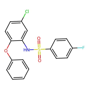 N-(5-chloro-2-phenoxyphenyl)-4-fluorobenzenesulfonamide structure