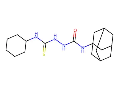 1-(1-Adamantyl)-3-(cyclohexylcarbamothioylamino)urea structure
