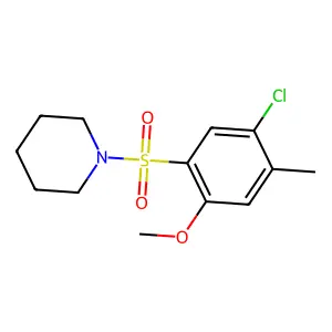 1-(5-Chloro-2-methoxy-4-methylphenyl)sulfonylpiperidine structure