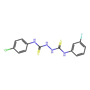 1-(4-Chlorophenyl)-3-[(3-fluorophenyl)carbamothioylamino]thiourea structure