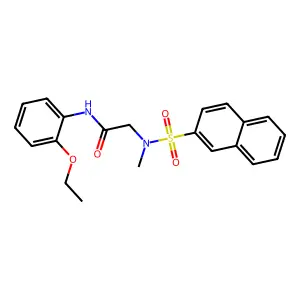 N-(2-ethoxyphenyl)-2-[methyl(naphthalen-2-ylsulfonyl)amino]acetamide structure