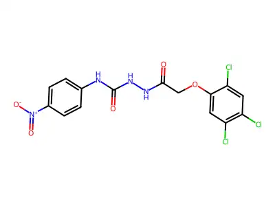 1-(4-Nitrophenyl)-3-[[2-(2,4,5-trichlorophenoxy)acetyl]amino]urea structure