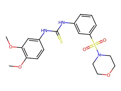 1-(3,4-Dimethoxyphenyl)-3-(3-morpholin-4-ylsulfonylphenyl)thiourea structure