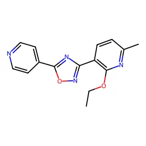 3-(2-Ethoxy-6-methylpyridin-3-yl)-5-pyridin-4-yl-1,2,4-oxadiazole structure