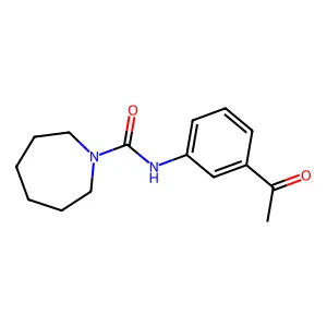 N-(3-acetylphenyl)azepane-1-carboxamide structure