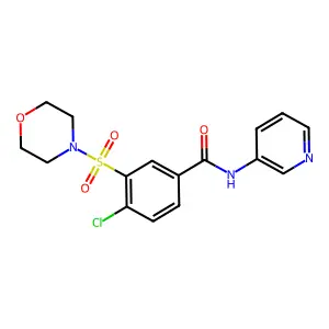 4-Chloro-3-(morpholine-4-sulfonyl)-N-pyridin-3-yl-benzamide structure