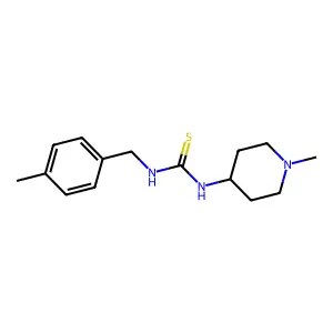 1-[(4-Methylphenyl)methyl]-3-(1-methylpiperidin-4-yl)thiourea structure