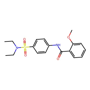 N-[4-(diethylsulfamoyl)phenyl]-2-methoxybenzamide structure