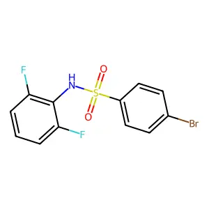 4-bromo-N-(2,6-difluorophenyl)benzenesulfonamide structure
