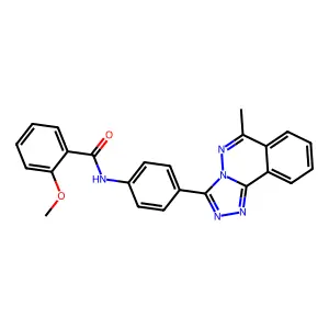 2-methoxy-N-[4-(6-methyl[1,2,4]triazolo[3,4-a]phthalazin-3-yl)phenyl]benzamide structure