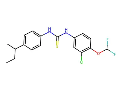 1-(4-Butan-2-ylphenyl)-3-[3-chloro-4-(difluoromethoxy)phenyl]thiourea structure
