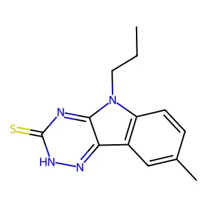 8-Methyl-5-propyl-5H-[1,2,4]triazino[5,6-b]indole-3-thiol structure