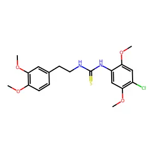 1-(4-Chloro-2,5-dimethoxyphenyl)-3-[2-(3,4-dimethoxyphenyl)ethyl]thiourea structure