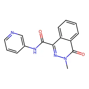 3-methyl-4-oxo-N-pyridin-3-ylphthalazine-1-carboxamide structure