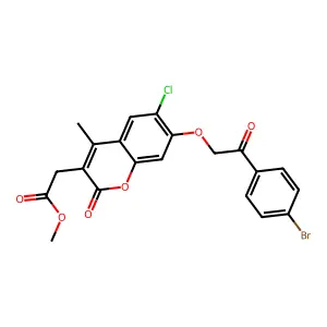 C21H16BrClO6 structure