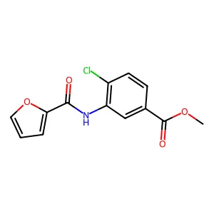 Methyl 4-chloro-3-[(furan-2-ylcarbonyl)amino]benzoate structure