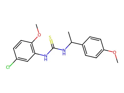 1-(5-Chloro-2-methoxyphenyl)-3-[1-(4-methoxyphenyl)ethyl]thiourea structure