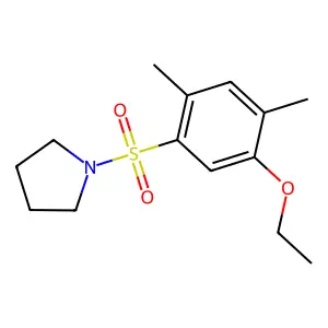 1-(5-Ethoxy-2,4-dimethylphenyl)sulfonylpyrrolidine structure