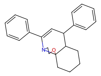5,7-Diphenyl-2,3,7,7a,8,9,10,11-octahydro[1,3]oxazolo[2,3-j]quinoline structure