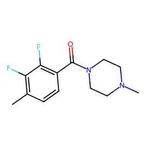 (2,3-Difluoro-4-methylphenyl)(4-methylpiperazin-1-yl)methanone structure