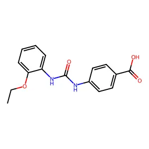 4-{[(2-Ethoxyphenyl)carbamoyl]amino}benzoic acid structure