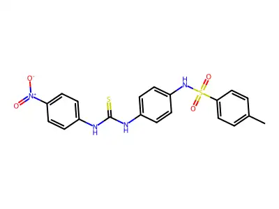 1-[4-[(4-Methylphenyl)sulfonylamino]phenyl]-3-(4-nitrophenyl)thiourea structure