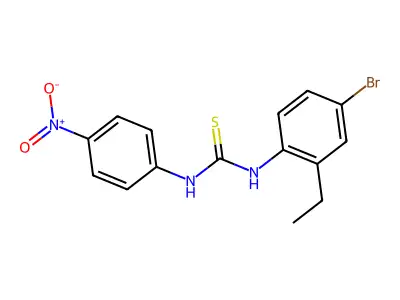 1-(4-Bromo-2-ethylphenyl)-3-(4-nitrophenyl)thiourea structure
