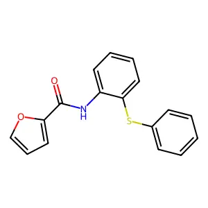 N-(2-phenylsulfanylphenyl)furan-2-carboxamide structure