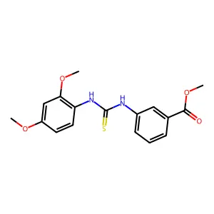 Methyl 3-{[(2,4-dimethoxyphenyl)carbamothioyl]amino}benzoate structure