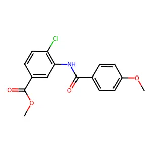 Methyl 4-chloro-3-[(4-methoxybenzoyl)amino]benzoate structure