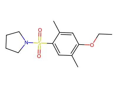 1-(4-Ethoxy-2,5-dimethylphenyl)sulfonylpyrrolidine structure