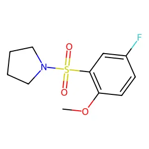 1-(5-Fluoro-2-methoxyphenyl)sulfonylpyrrolidine structure